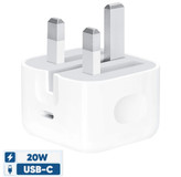شارژر دیواری 20 وات اپل مدل 20W USB-C با درگاه USB Type-C، شارژ سریع، طراحی جمعوجور و سازگار با دستگاههای آیفون، آیپد و ایرپاد