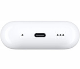 ایرپاد بلوتوثی اپل طرح AirPods Pro 2nd Generation و صفحه نمایش دیجیتال لمسی با نویز کنسلینگ فعال (ANC)، نویز کنسلینگ میکروفون (ENC)، درگاه شارژ USB Type-C، با قابلیت شارژ بیسیم، دارای میکروفون دوگانه از نوع Beamforming، مقاومت در برابر رطوبت و عرق - سفید