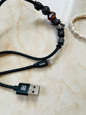 کابل0.5 متری USB به lightning(آیفون) پک اصلی ریمکس مدل دستبندی مهره دار