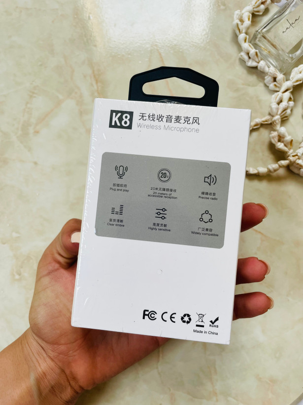 میکروفن یقه ای مدل K8 پک اوریجینال تایپ سی و ایفونی